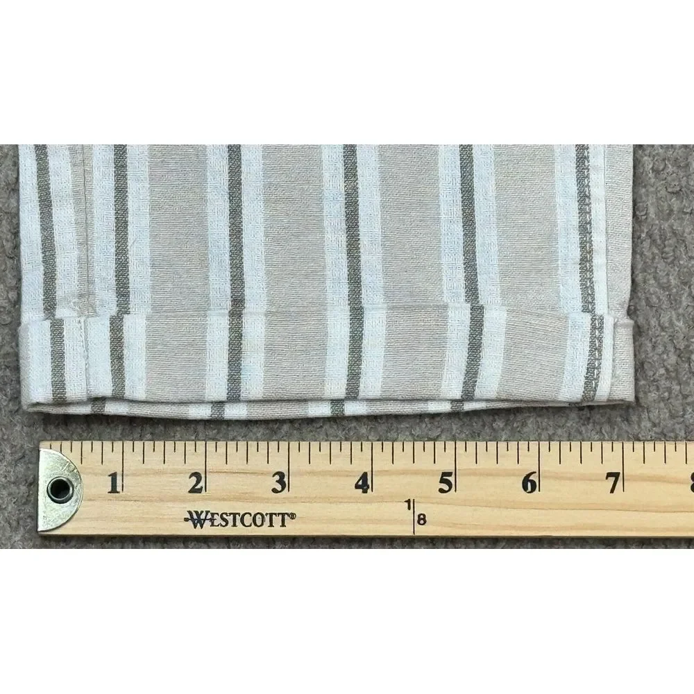 NOHOW Liam‎ Striped Beige Men's Casual Pants Size EU 54 US 40